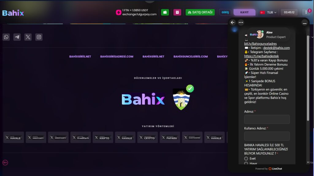 bahix müşteri hizmetleri