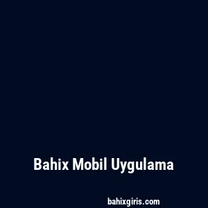 Bahix Mobil Uygulama